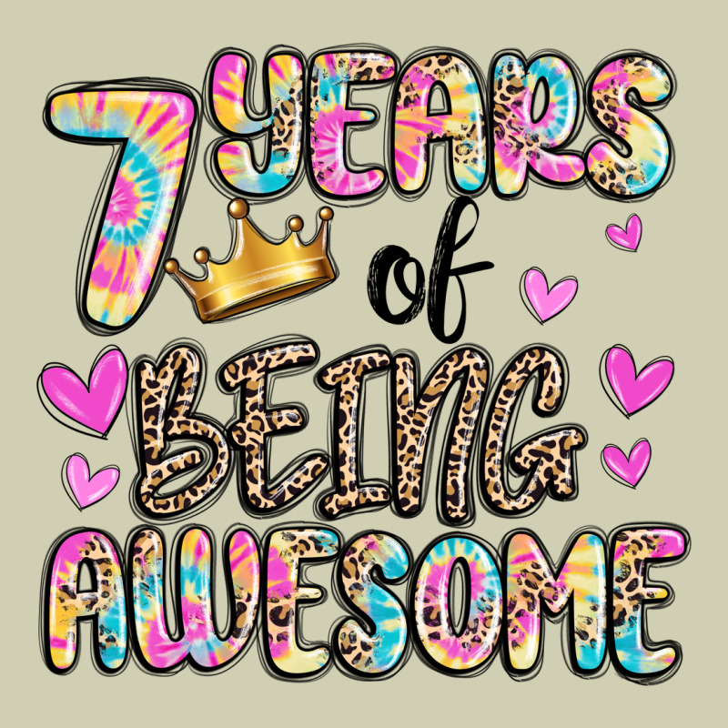 7 Years Of Being Awesome Heavy Core Tee by MaliasSmallBusiness | Teevron