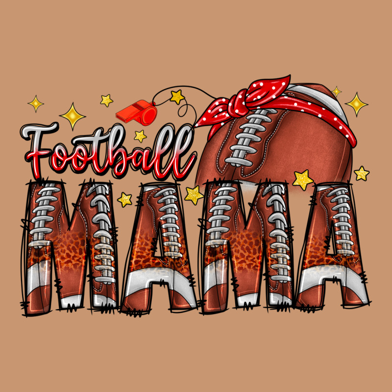 Football Mama Heavyweight Hoodie by CowhideDigitalArt | Teevron