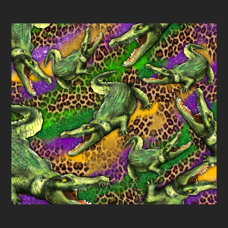 Mardi Gras Louisiana Crocodile Leopard Premium Hoodie by RanaPortraitStore | Teevron