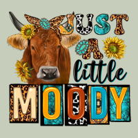 Just A Little Moody With Cow Ladies Tee | Teevron