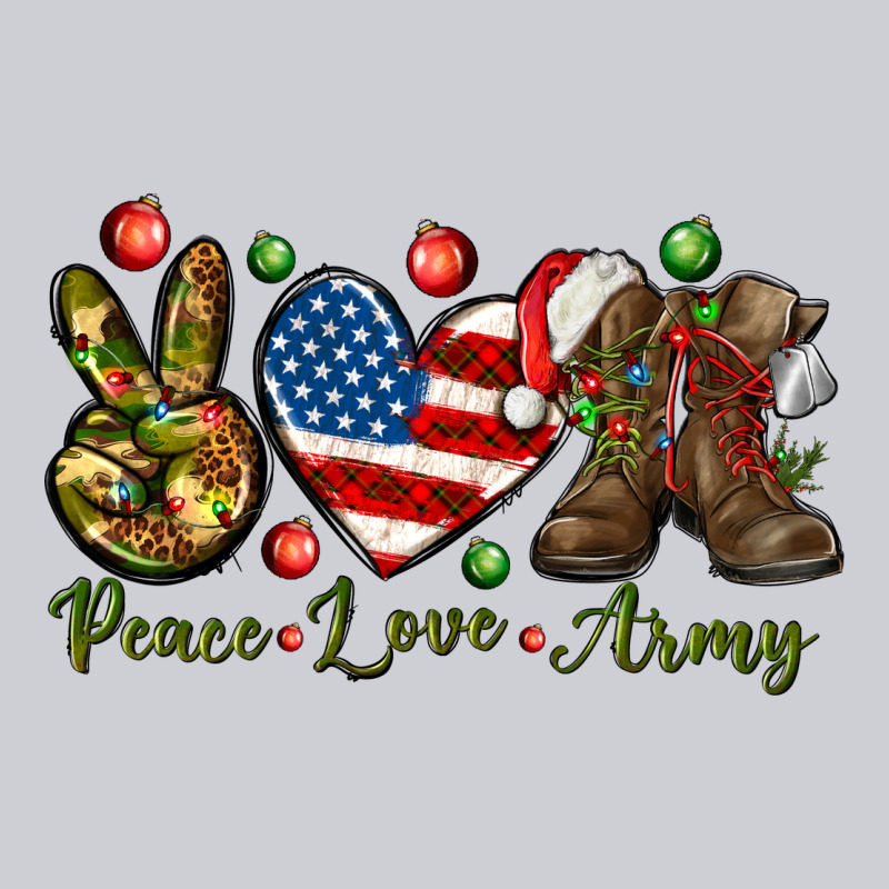 Peace Love Army Christmas 4th Of July Heavyweight Sweatshirt by HowdyJamesFarm | Teevron