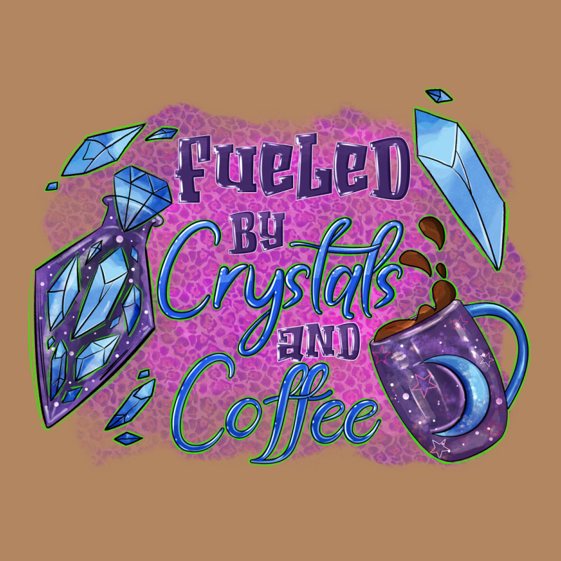 Fueled By Crystals And Coffee Halloween Long Sleeve Tee by NancyCooperArtShop | Teevron