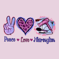 Peace Love Hairstylist Ladies Tee | Teevron