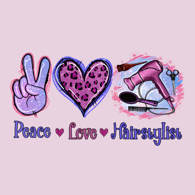 Peace Love Hairstylist Ladies Tee by Jasminsmagicworld | Teevron