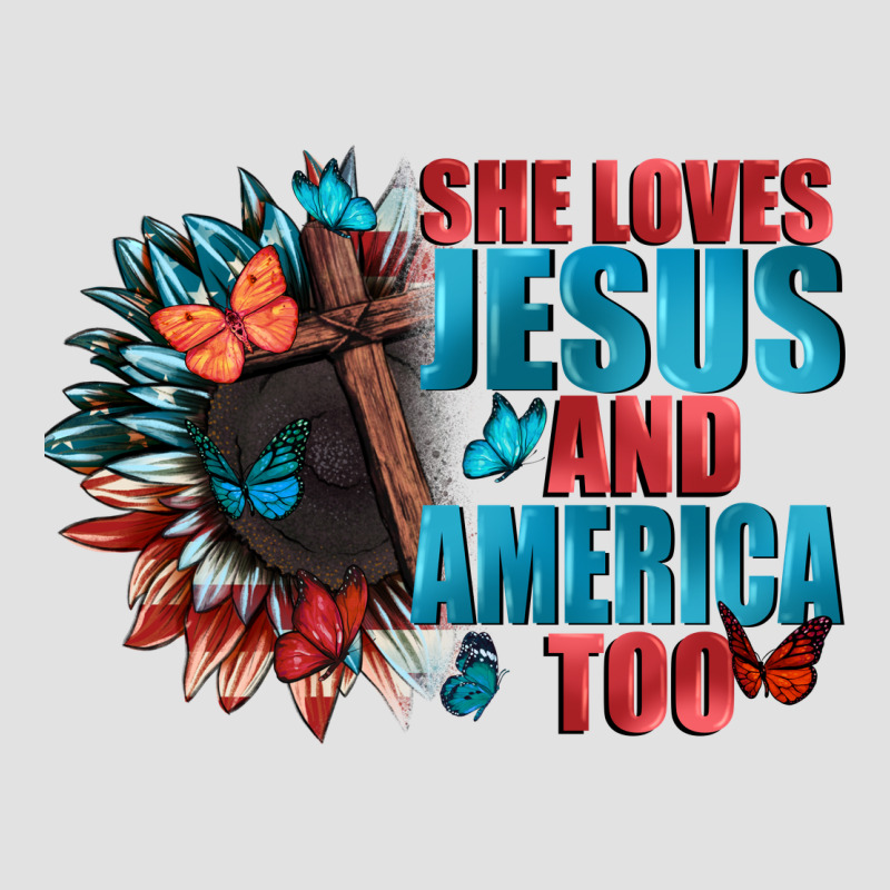 She Love Jesus And America Too Premium Hoodie by FaDigitalArtStudio | Teevron