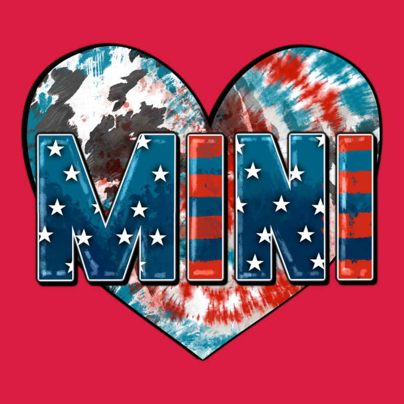 American Mini Heart 4th Of July Premium Hoodie by FaDigitalArtStudio | Teevron