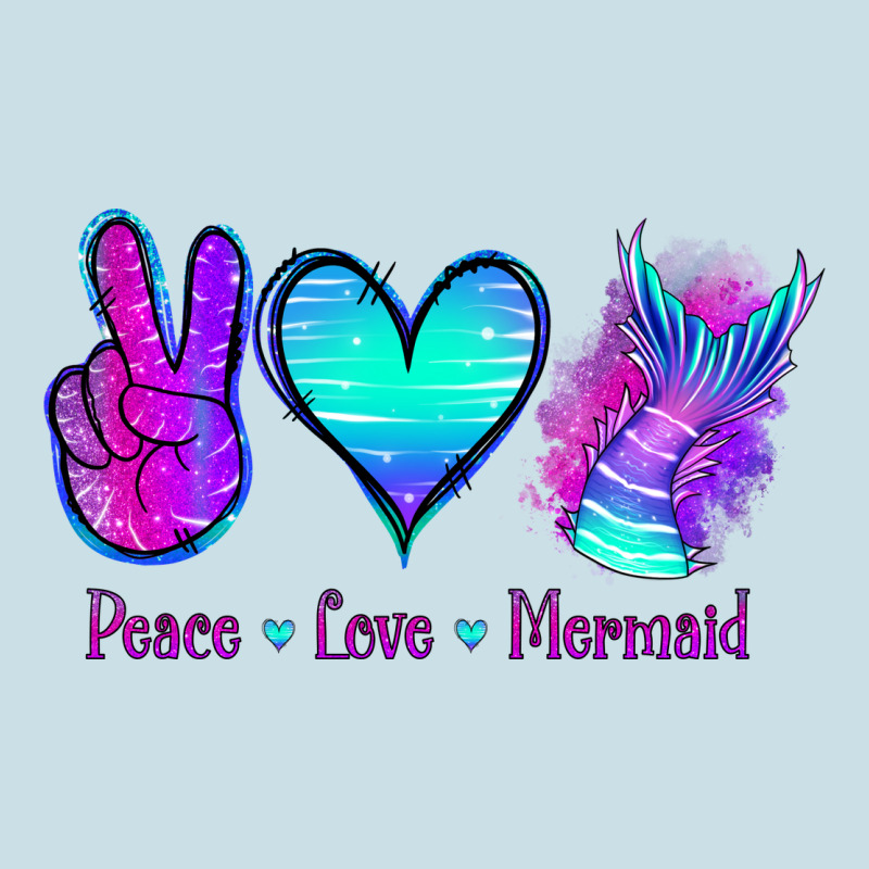 Peace Love Mermaid Ladies Tee by Jasminsmagicworld | Teevron