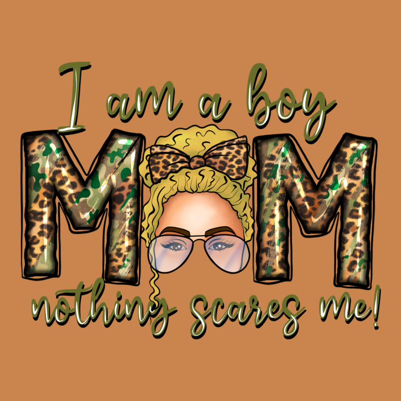 Iam Boy Mom Nothing Scares Me Heavyweight Hoodie by CowhideDigitalArt | Teevron