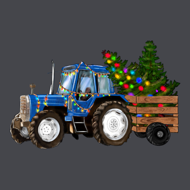 Blue Christmas Tractor Long Sleeve Tee by RanaPortraitStore | Teevron