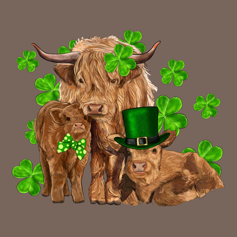 St Patrick's Day Cow Family Premium Hoodie by RanaPortraitStore | Teevron