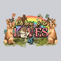Oh How He Loves Us Cross Easter Day Heavyweight Sweatshirt | Teevron