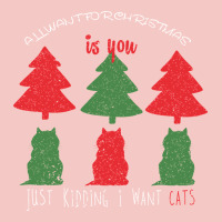 All Want For Christmas Is You Just Kidding I Want Cats Urban Heavy Tee | Teevron