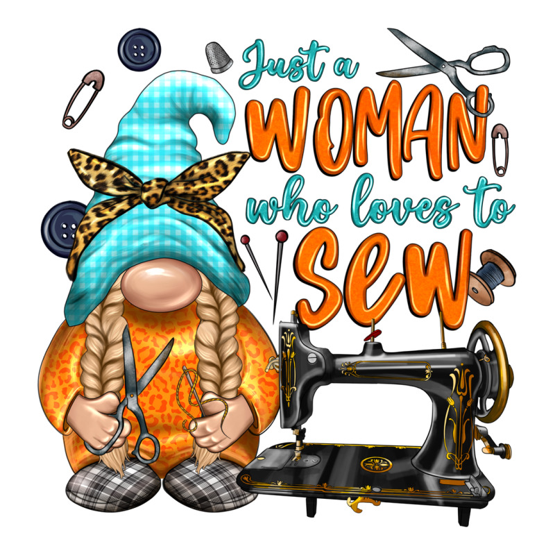 Just A Woman Who Loves To Sew Ladies Tee by NancyCooperArtShop | Teevron