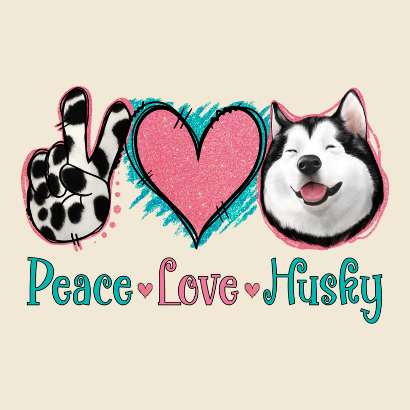 Peace Love Husky Ladies Tee by Jasminsmagicworld | Teevron