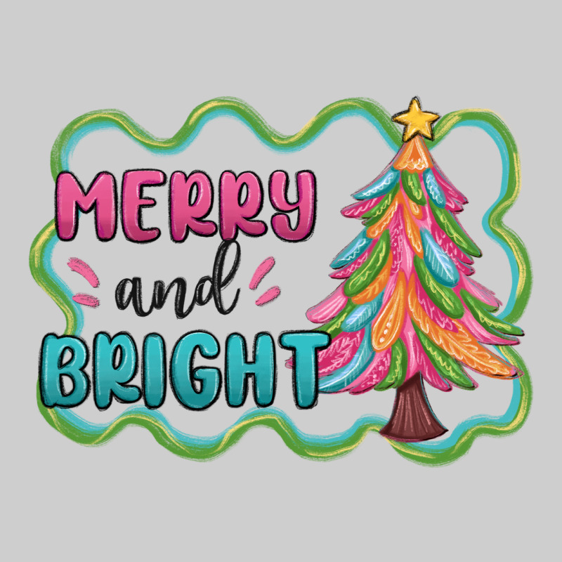 Merry And Bright Christmas Tree Premium Tee by MaliasSmallBusiness | Teevron