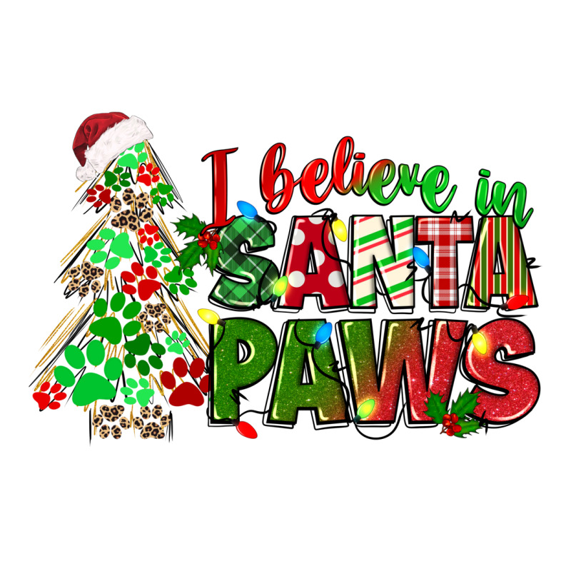 I Believe In Santa Paws Long Sleeve Tee by texasbilliewilder | Teevron