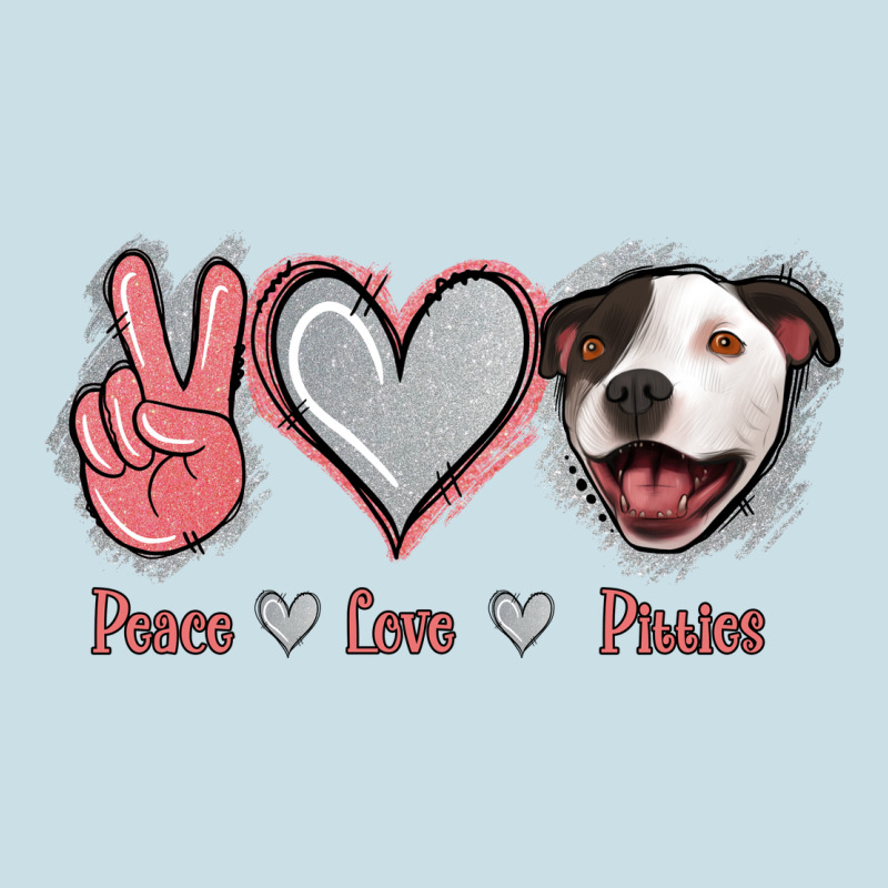 Peace Love Pitties Ladies Tee by Jasminsmagicworld | Teevron