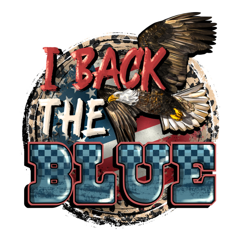 I Back The Blue Zipper Hoodie by FaDigitalArtStudio | Teevron