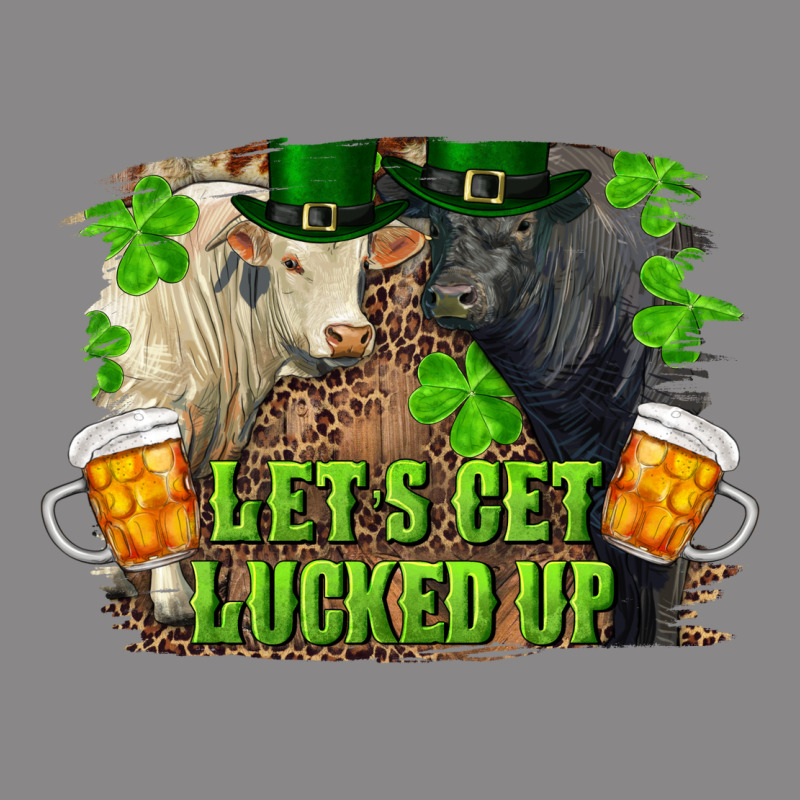 Let's Get Lucked Up Charolais And Black Angus Bull Vintage Tee by RanaPortraitStore | Teevron