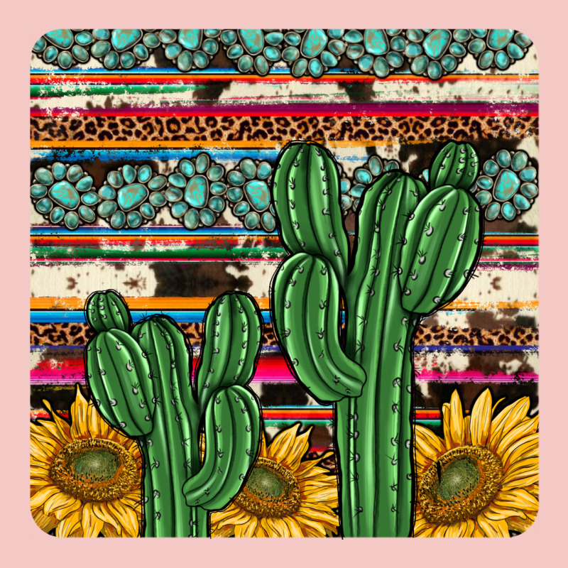 Cactus Sunflower Coaster Urban Heavy Tee by JahusDesignShop | Teevron