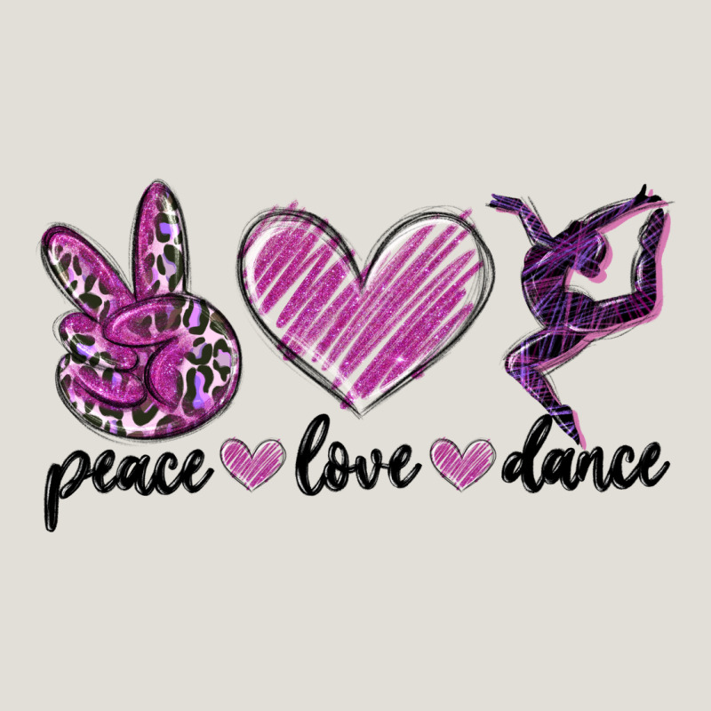 Peace Love Dance Heavy Core Tee by MaliasSmallBusiness | Teevron