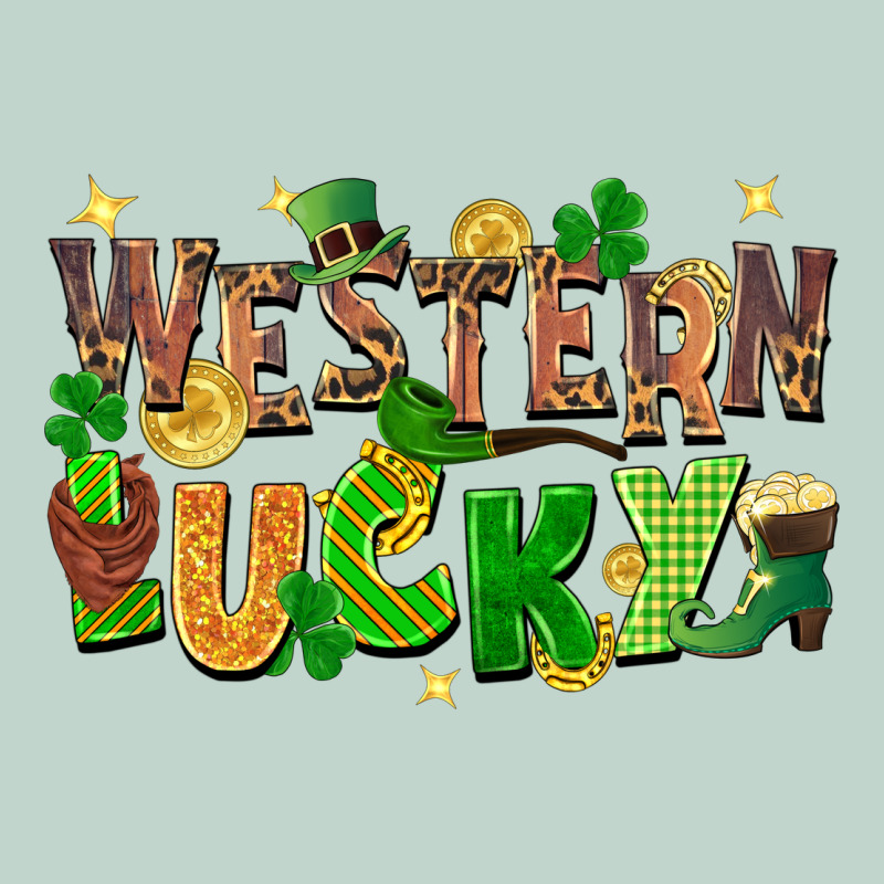 Western Lucky St. Patricks Day Zipper Hoodie by FaDigitalArtStudio | Teevron