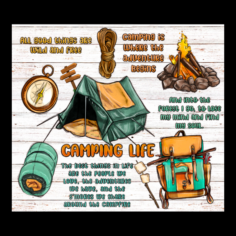 Camping Life Heavy Core Tee by MaliasSmallBusiness | Teevron