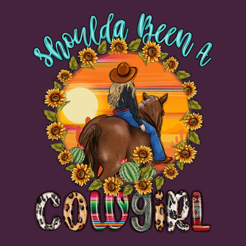Shoulda Been A Cowgirl Premium Tee by MaliasSmallBusiness | Teevron