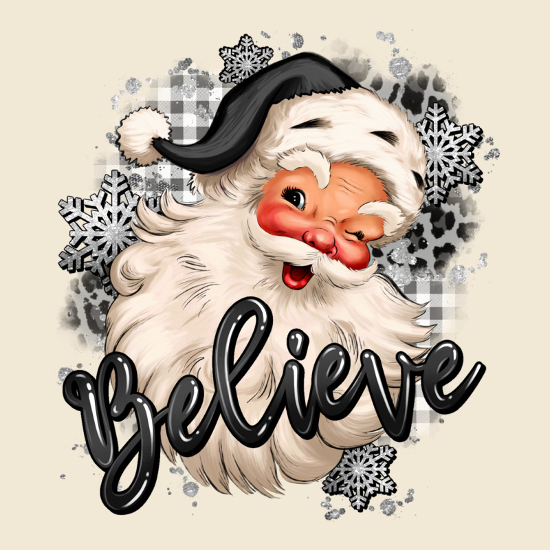 Believe Buffalo Plaid White Christmas Santa Claus Premium Tee by MaliasSmallBusiness | Teevron