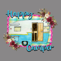 Happy Camper With Flowers Vintage Tee | Teevron