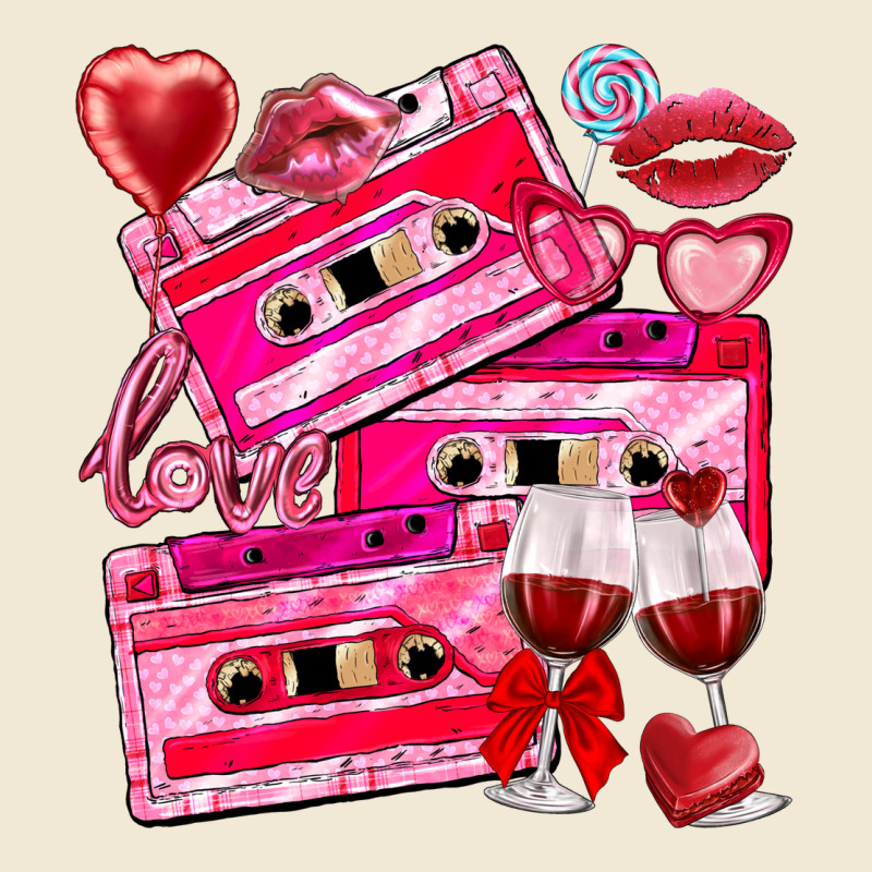 Valentines Day Cassette Premium Tee by NancyCooperArtShop | Teevron