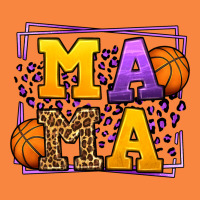 Purple And Gold Basketball Leopard Frame Mama Premium Sweatshirt | Teevron