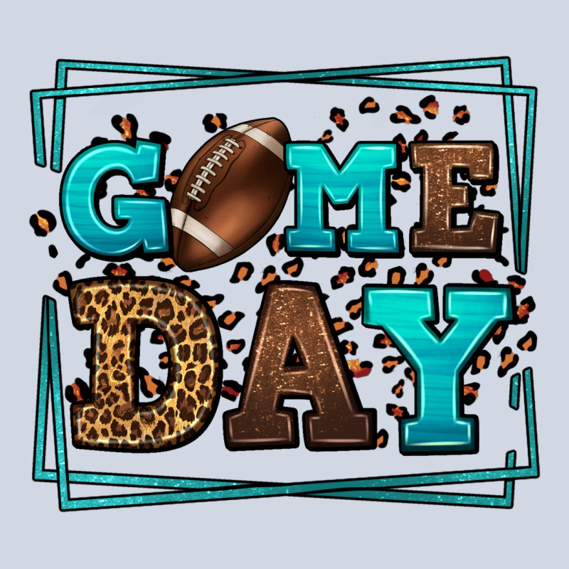 Game Day American Football Leopard Frame Premium Sweatshirt by LillyAllenDesigns | Teevron