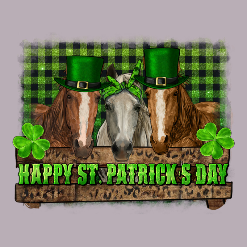 Happy St. Patrick's Day Horses With Leprechaun Hat And Bandana Vintage Tee by RanaPortraitStore | Teevron