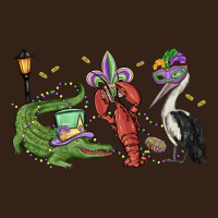 Mardi Gras Alligator Crawfish Pelican Heavy Core Tee | Teevron