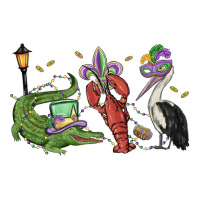 mardi gras alligator crawfish pelican | Teevron
