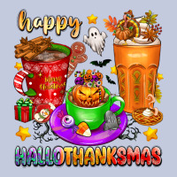 Happy Hallothanksmas Coffee Cups Long Sleeve Tee | Teevron