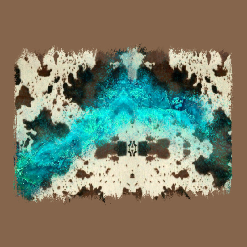 Turquoise, Cowhide Backgraund Premium Tee by JahusDesignShop | Teevron