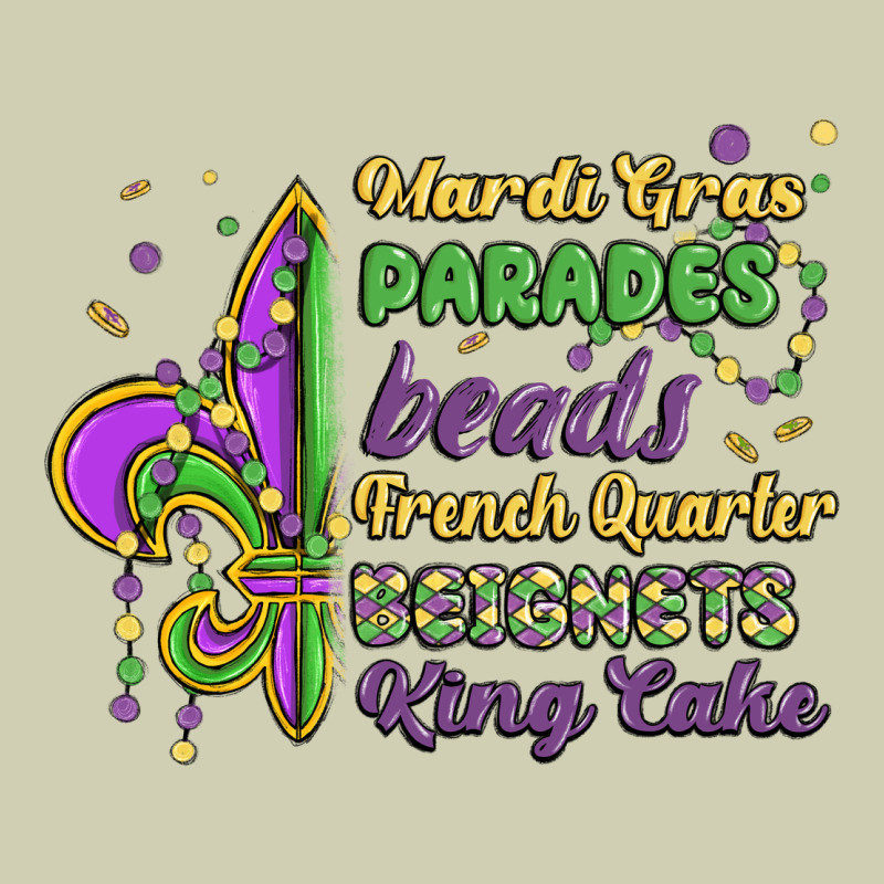 Mardi Gras Parades Beads French Quarter Beignets K Heavy Core Tee by MaliasSmallBusiness | Teevron