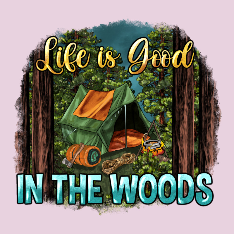 Life Is Good In The Woods Ladies Tee by NancyCooperArtShop | Teevron