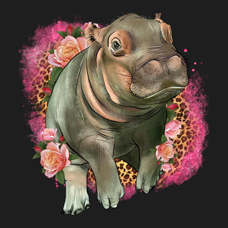Leopard Baby Hippo Classic Tee by LillyAllenDesigns | Teevron