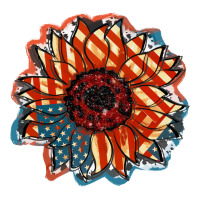 American Flag sunflower 4th of july | Teevron