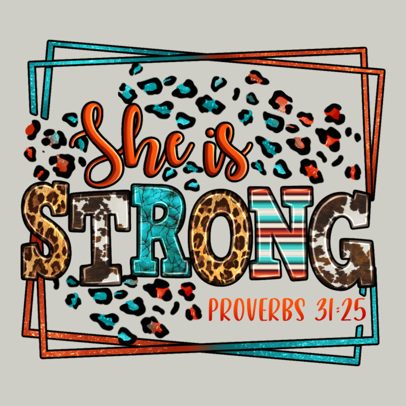 She Is Strong Proverbs 31:25 Heavyweight Hoodie by LillyAllenDesigns | Teevron