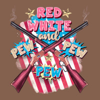 Red White And Pew Pew Pew Zipper Hoodie | Teevron