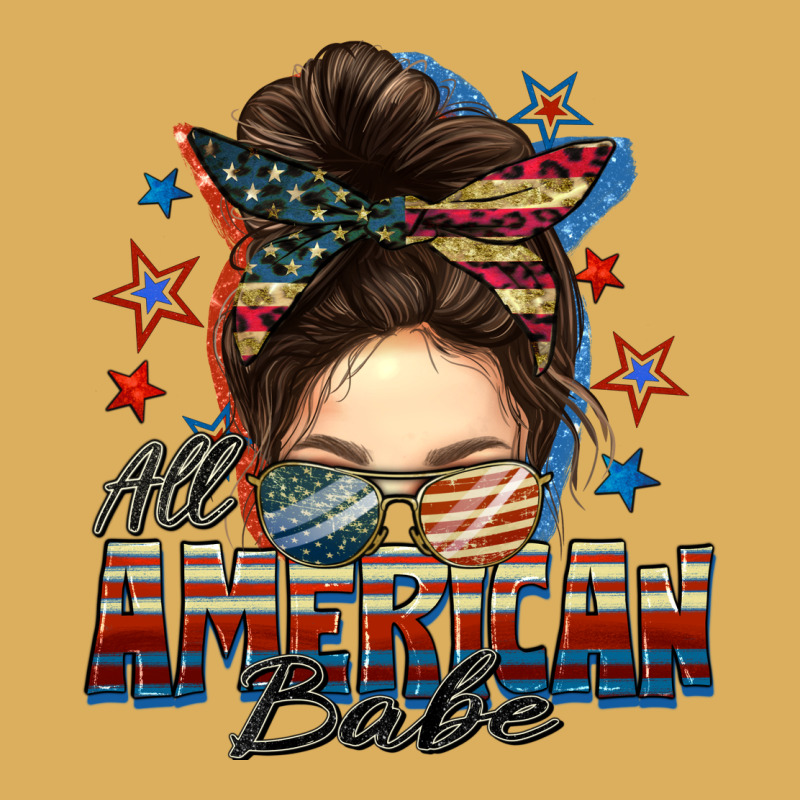 American Babe Messy Bun Premium Hoodie by FaDigitalArtStudio | Teevron