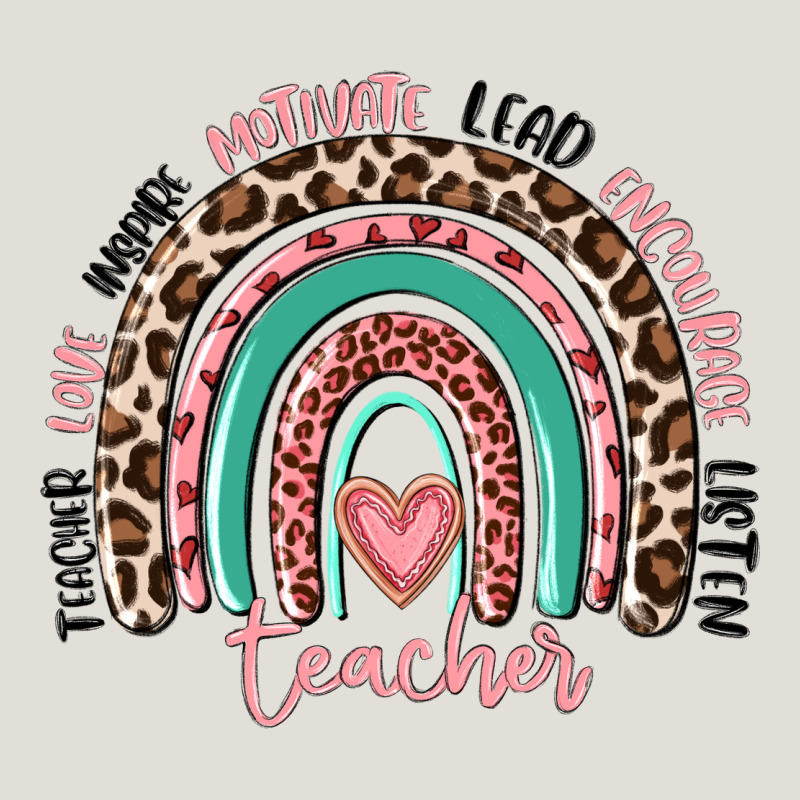 Teacher Rainbow Heavy Core Tee by MaliasSmallBusiness | Teevron