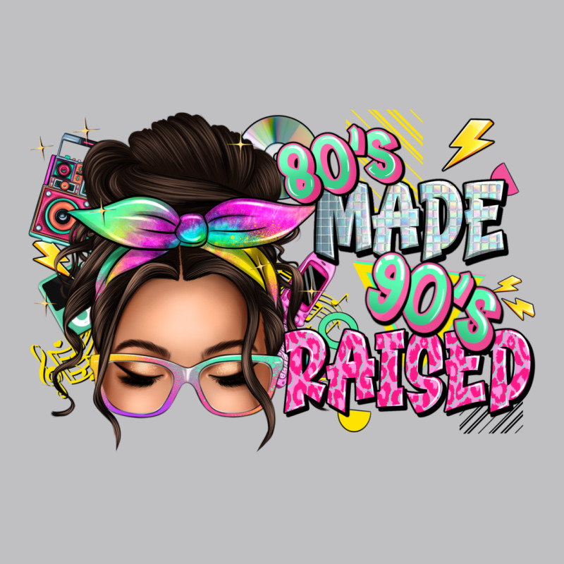 80s Made 90s Raised Messy Bun Long Sleeve Tee by texasbilliewilder | Teevron