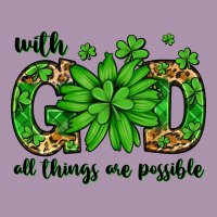 With God All Things Are Possible St. Patrick's Day Heavyweight Hoodie | Teevron