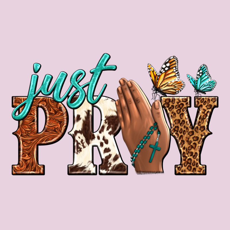 Just Pray Ladies Tee by NancyCooperArtShop | Teevron