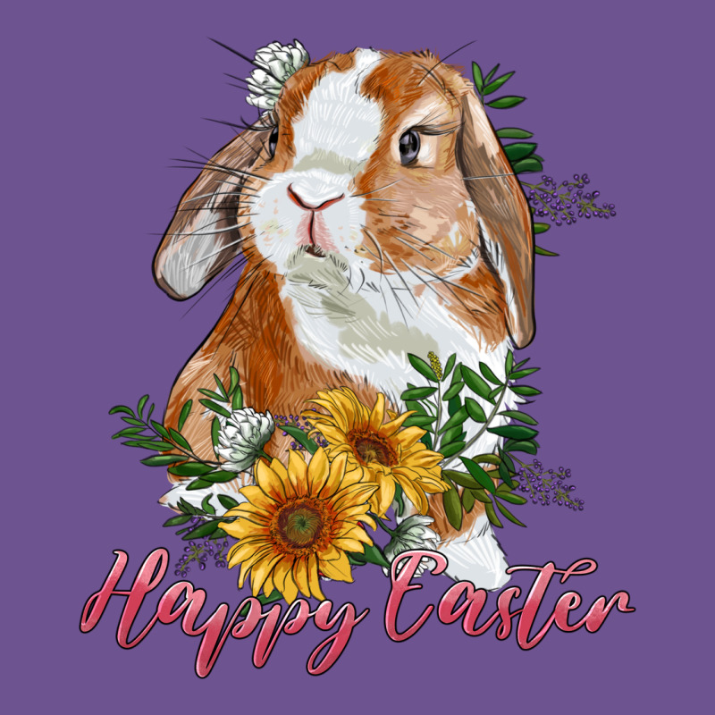 Happy Easter With Bunny And Sunflowers Vintage Tee by RanaPortraitStore | Teevron